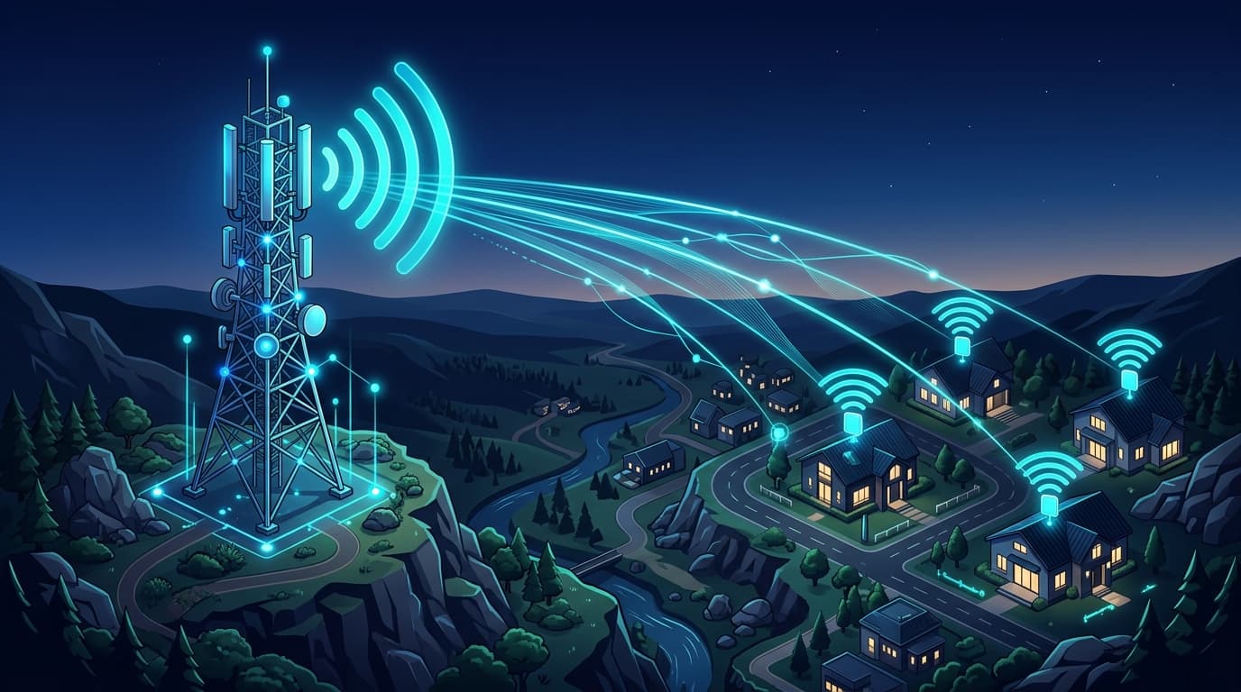 Internet wireless PCS (FWA)
